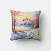 Winterlandschaft im Morgenlicht | クッション (正面)