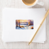 Winterlandschaft im Morgenlicht | ラベル (インサイチュ)