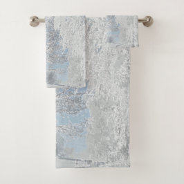 Winterlandschaft Schnee Baum Schneeflocken バスタオルセット