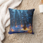 Winterliches Ritual der Rauhnächte クッション (ブランケット)