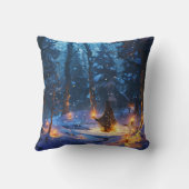 Winterliches Ritual der Rauhnächte クッション (裏面)