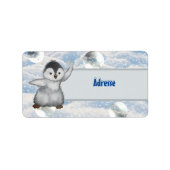 Winterpinguin  ラベル (正面)