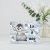 Winterpinguin Postkarte ポストカード (スタンド正面)