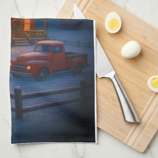 Winter's Eve キッチンタオル (四つ折り)