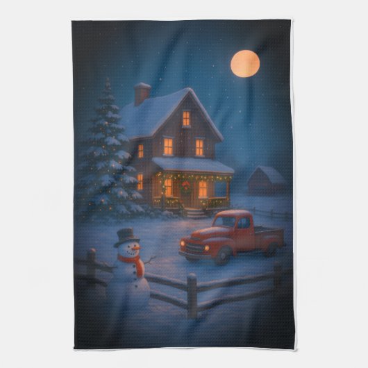 Winter's Eve キッチンタオル (縦)