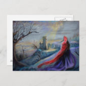 Winter's Refuge 5.6"x4.25" （横）はがき ポストカード (正面/裏面)