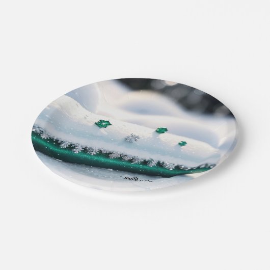 Winter's Soft Glow ペーパープレート (アングル)