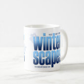 Winterscapesの大きいマグ コーヒーマグカップ (正面右)