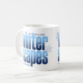Winterscapesの大きいマグ コーヒーマグカップ (正面左)