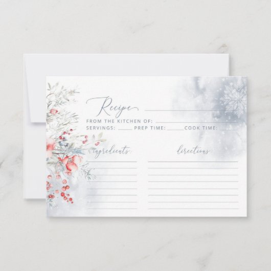 WinterSnow in Love ウェディングのためのレシピ (正面)