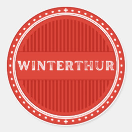 Winterthur City Pride Emblem – Swiss Identity ラウンドシール