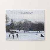 Wintertimeおもしろい – ウェザーズフィールド， CT ジグソーパズル (横)