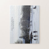 Wintertimeおもしろい – ウェザーズフィールド, CT ジグソーパズル (縦)