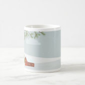 Wintertimeシーン(赤いバードマグカップ) コーヒーマグカップ (中央)