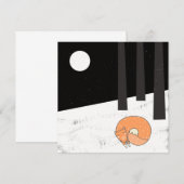 Wintertime – スリープキツネ-イラストレーション (正面/裏面)