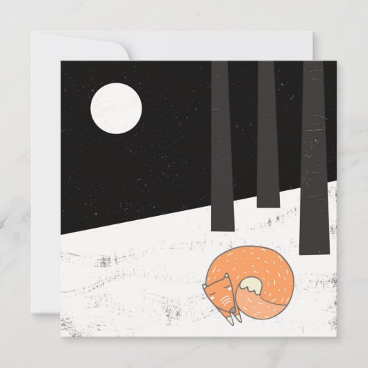 Wintertime – スリープキツネ-イラストレーション (正面)