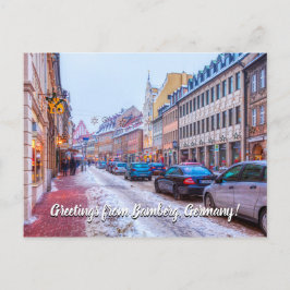 Wintertime in Bamberg Germanyはがき ポストカード