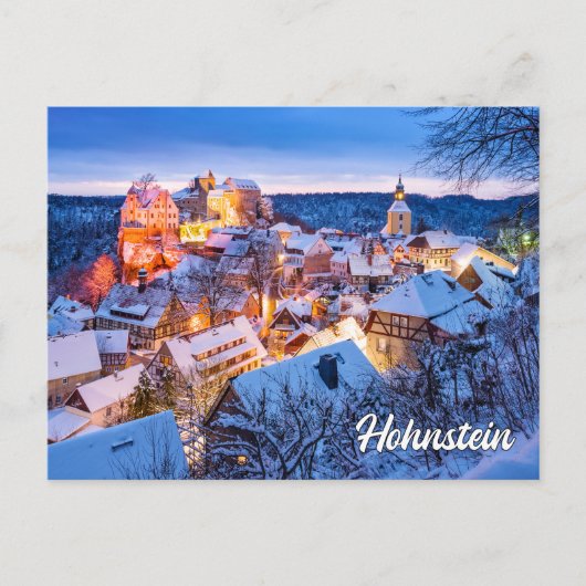Wintertime In Hohnstein,ドイツ ポストカード (正面)