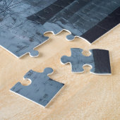 Wintertime Scene in the Forest ジグソーパズル (側面)