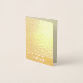 Wintertraum Baum in Gold 箔カード