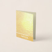 Wintertraum Baum in Gold 箔カード (正面)