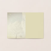 Wintertraum Baum in Gold 箔カード (内部)