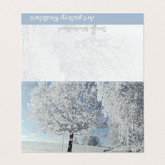 Wintertraum Winterland Schnee Baum (外部フラット)