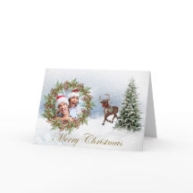 Winteryフォトクリスマスグリーティングカード