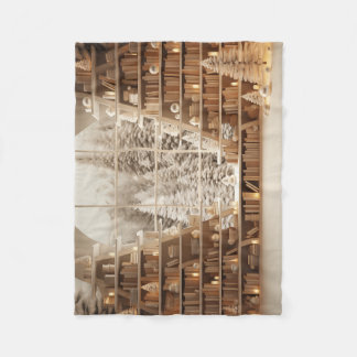 Winteryライブラリ フリースブランケット