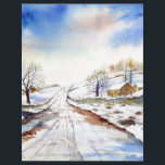 Winteryレーン水彩風景絵画ズ<br><div class="desc">私の水の色を基に絵画、冬の美し絵画いイギリスの田舎の風景の雪に覆われた。Zazzleでカスタマイズ可能な独自の文字を使用してパーソナライズされたデザイン。一致するアイテムのストアをチェック！</div>
