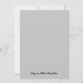 „Winterzauber – Einladung mit verschneitem See カード (裏面)