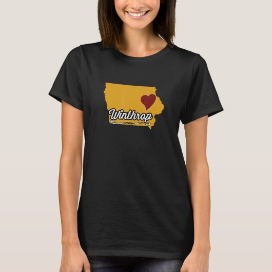 Winthrop IOWA IA USA Cute Souvenir Merch US City Tシャツ (正面)