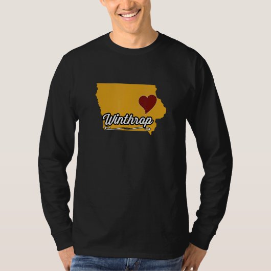 Winthrop IOWA IA USA  Cute Souvenir Merch  US City Tシャツ (正面)