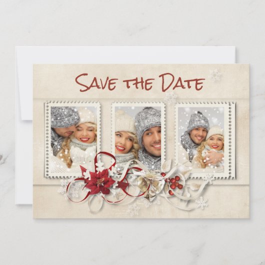 Wintrt日付の保存 招待状 (正面)