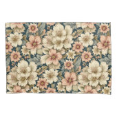 Wintry Floral Azaleas and Rose 枕カバー (正面)