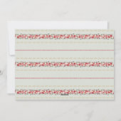 wintry poinsettia christmas botanical photo frame シーズンカード (裏面)