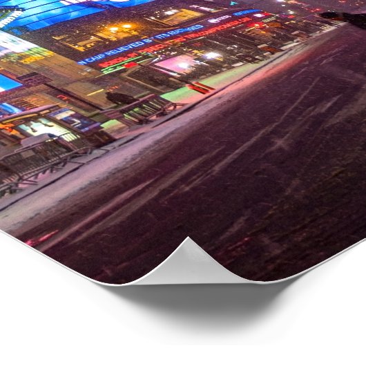 Wintry Times Square  ポスター (角)