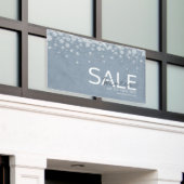 Wintry Watercolor Blue New Winter Collection 横断幕 (ビルの外側)