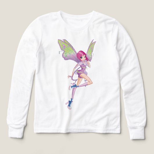 "Winx Techna Graphic Tee - 頭が切れる & スタイリッシュ Fairy V (デザイン正面)