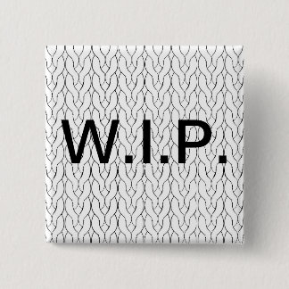 WIPの未完成品の編み物ボタン 缶バッジ