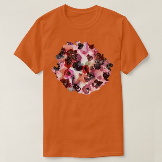 WIPフラワーズ赤面 Tシャツ (デザイン正面)