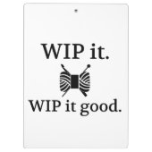 WIP It Good ・ニット・クロシェ工芸品 クリップボード (裏面)