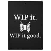 WIP It Good ・ニット・クロシェ{Dark} クリップボード (裏面)