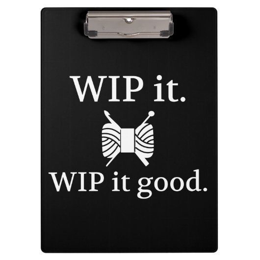 WIP It Good ・ニット・クロシェ{Dark} クリップボード (正面)