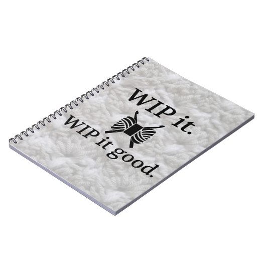 WIP It Good - Crochet Crafts Notebook ノートブック (左側)