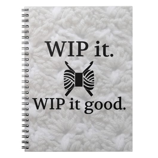 WIP It Good - Crochet Crafts Notebook ノートブック (正面)