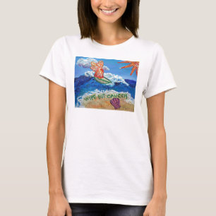 Wipe Out Cancer Angel – レディーススパゲッティトップ Tシャツ