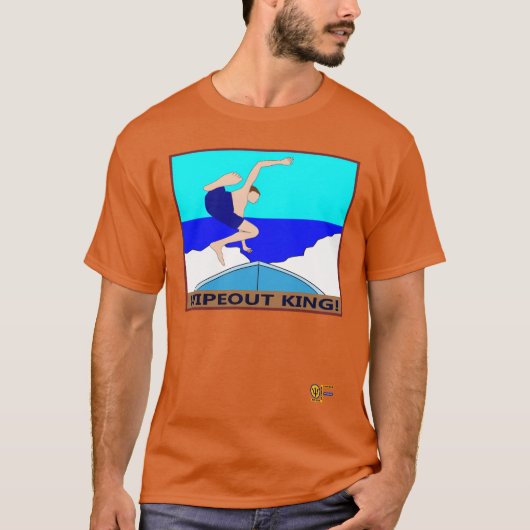 Wipe Out King レトロ Tシャツ (正面)