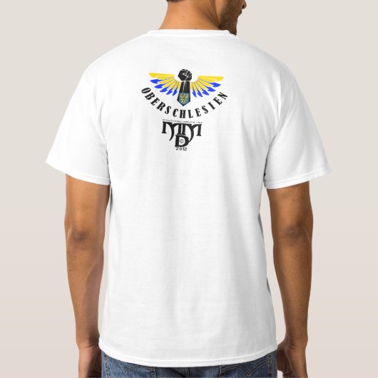 Wir Oberschlesier auf Kohle geboren Tシャツ (裏面)