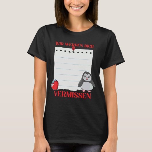 Wir Werden Dich Vermissen Friends Farewell with Si Tシャツ (正面)